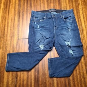 Torrid capri jeans torn sz 18